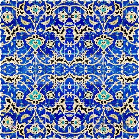 رومیزی مخمل مربع کاشی لعابی
