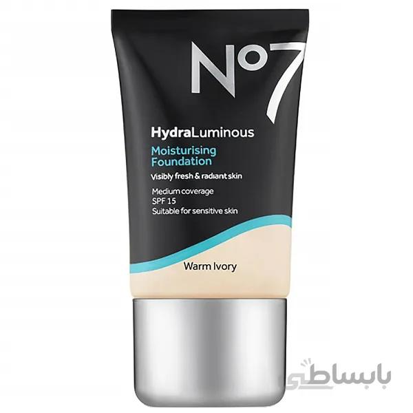 کرم پودر آبرسان نامبر سون No7 مدل HYDRA LUMINOUS حجم ۳۰ میل | حاوی SPF 15