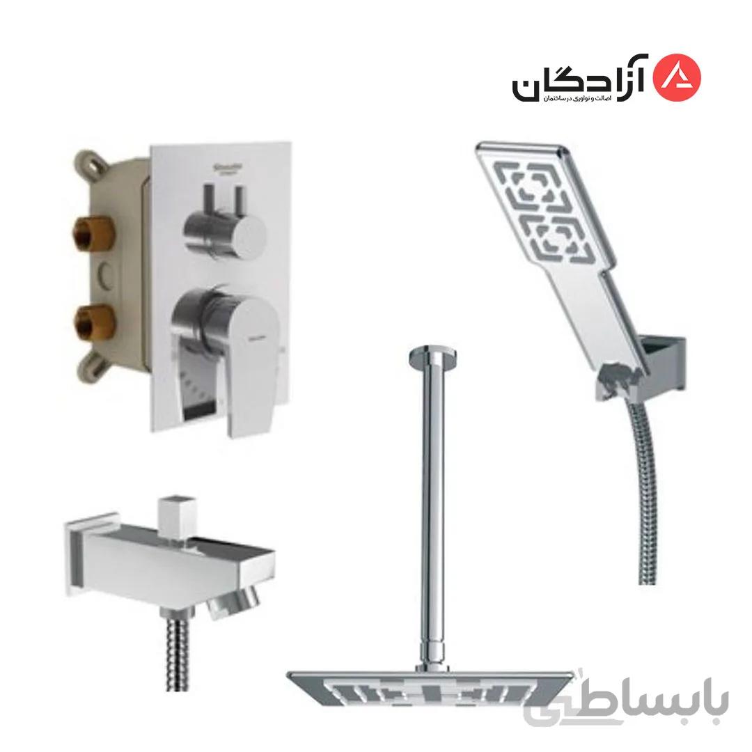 شیر حمام توکار شودر مدل رومر پلاس تیپ 4