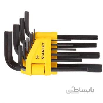 آلن 10 عددی استنلی مدل 0-69-253 ا Stanley 0-69-253 Folding Key-Set (10-piece), Silver