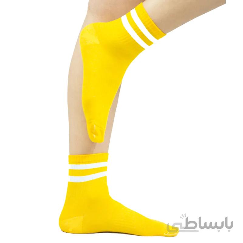 جوراب نیم ساق زرد آپتیمیست