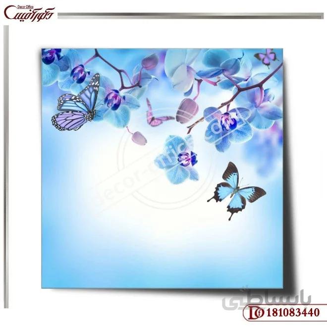 پوستر دیواری گل سه بعدی 3440 ا 3D flower wall poster 3440