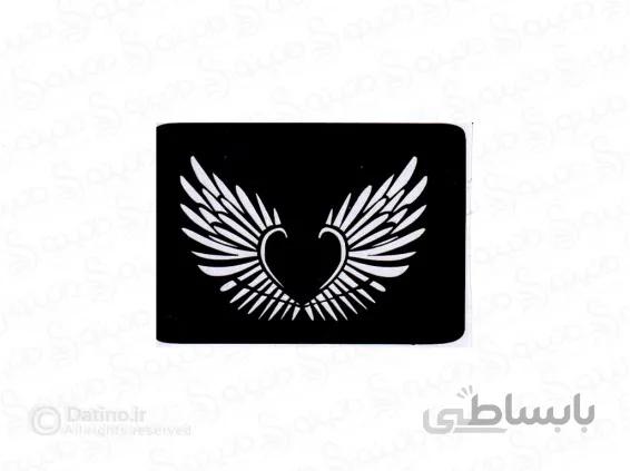 شابلون حنا طرح قلب و بال عقاب 10704