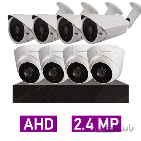 پکیج کامل 8 دوربین مداربسته 2 مگاپیکسل AHD