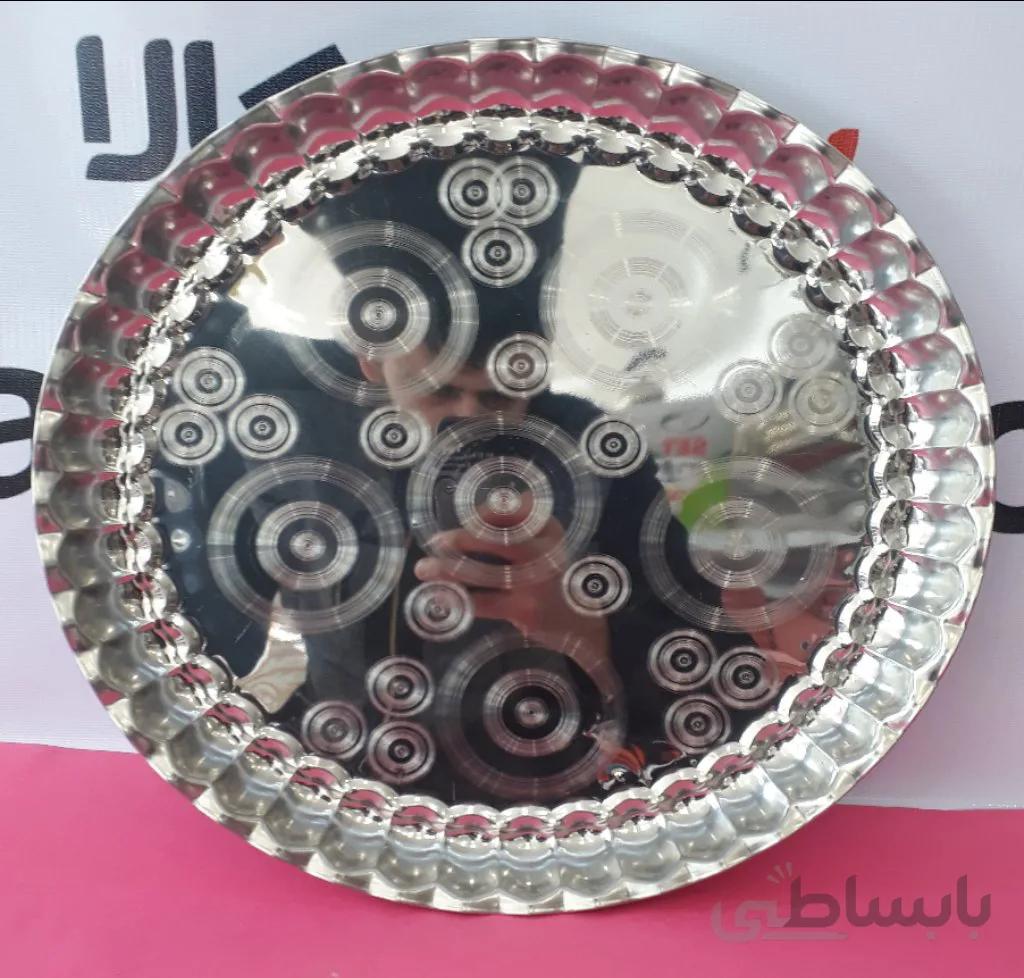 سینی استیل 50 سانت لب کنگره