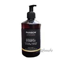 شامپو بدون سولفات و ترمیم کننده مو رینبو مدل شیر و عسل حجم 500 میلی لیتر ا Rainbow Milk &Run honey Repairing shampoo 500ml