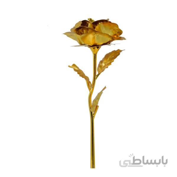 شاخه گل رز طلایی مدل Golden Rose 05