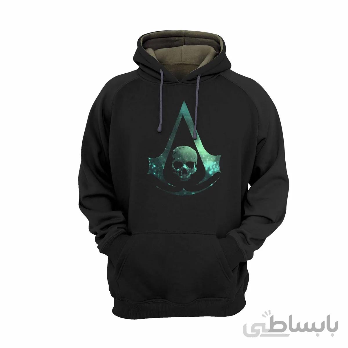 هودی مشکی طرح بازی assassin's creed