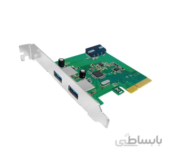 کارت PCI Express دو پورت USB3.1 یونیتک مدل Y-7305
