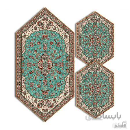 سری سه تکه ترمه طرح شاه عباسی کد 617