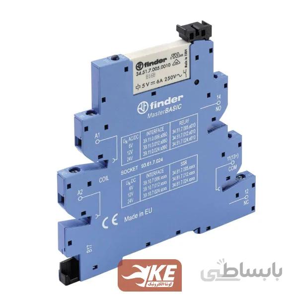 ماژول رله 24v تک کنتاکت 6آمپر فیندر 391100240060
