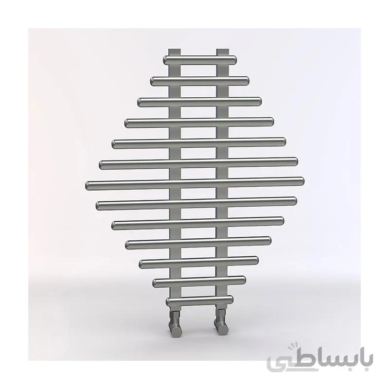 حوله خشک کن آلومینیوم کروم مات لوکس