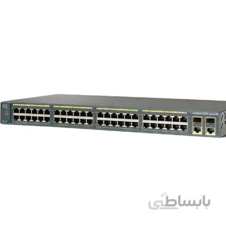 سوئیچ شبکه سیسکو ۴۸ پورت WS-C۲۹۶۰+۴۸TC-L