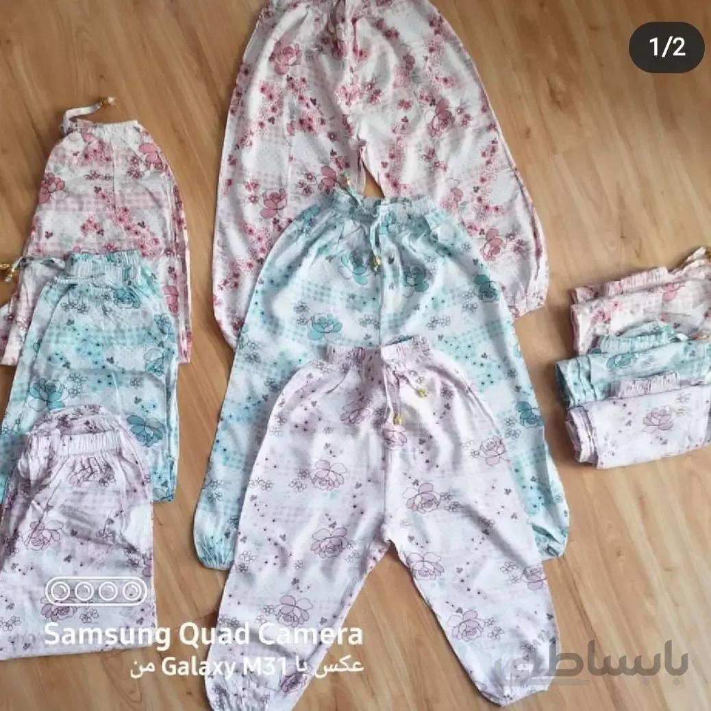 شلوارک نخی سنبادی دخترانه ابی 45