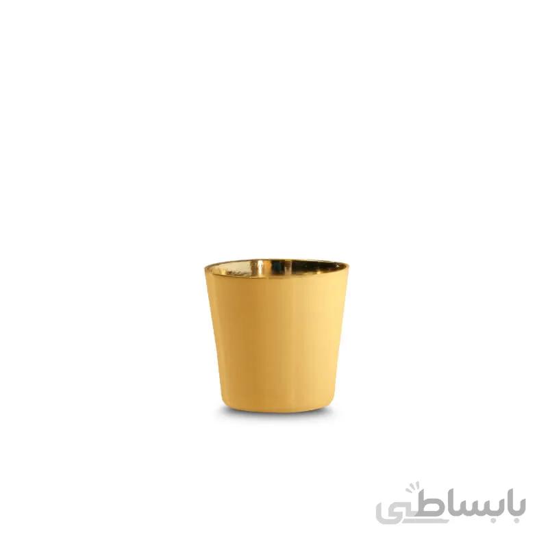 قاب پایه قیفی طلایی کوچک