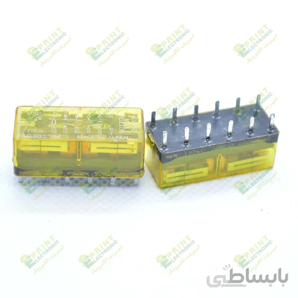 رله 12 ولت مخابراتی 12 پایه 4 آمپر Matsushita S3E-12V