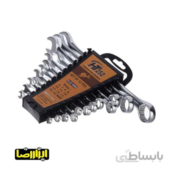 ست 12 عددی آچار یک سر رینگی اچ تی مدل HT-250