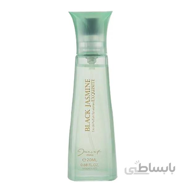 عطر جیبی ژک ساف مدل Black Jasmine Exquisite حجم 20 میلی لیتر مناسب برای بانوان ا Jacsaf Black Jasmine Exquisite Pocket Perfume For Women 20ml
