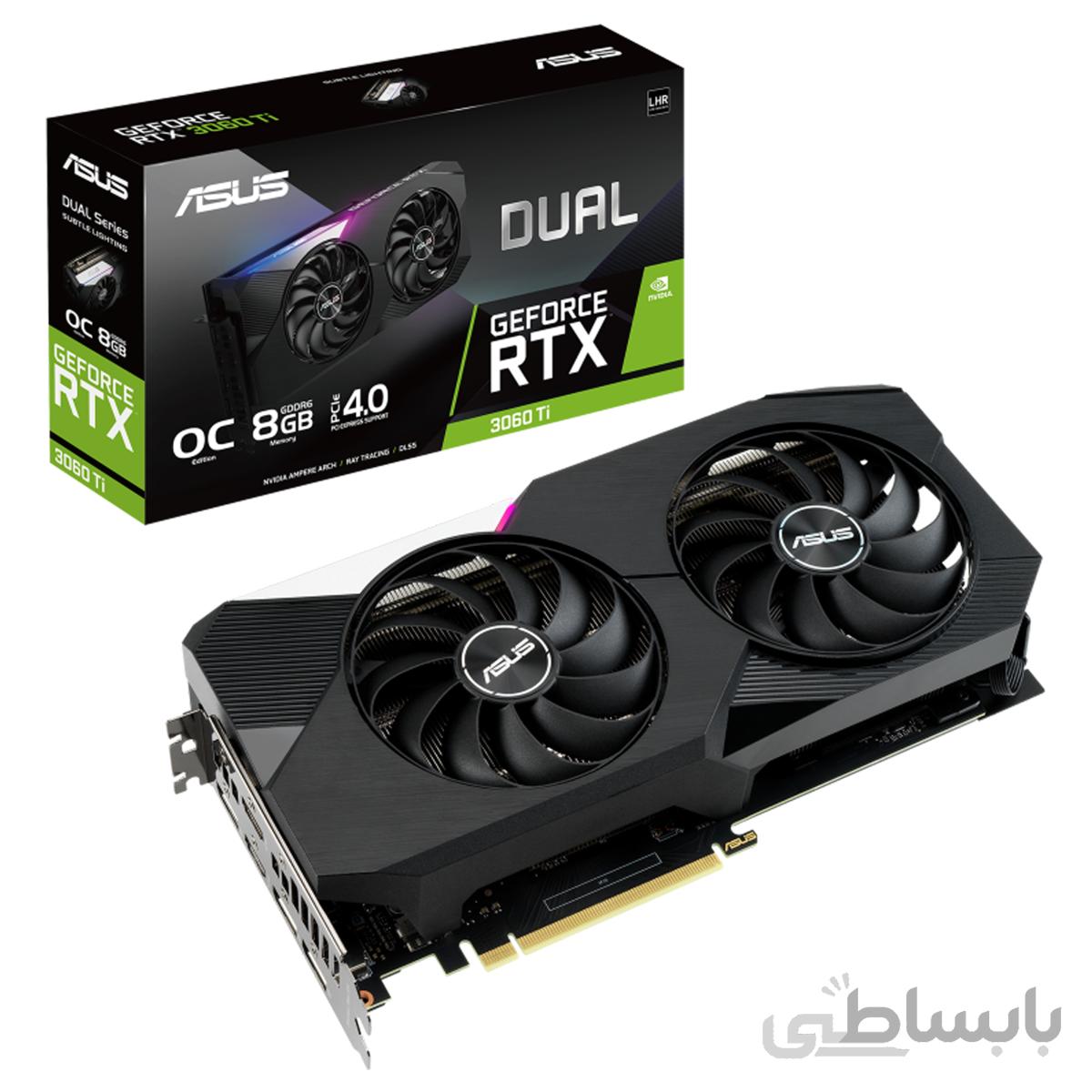 کارت گرافیک ایسوس ASUS Dual RTX 3060 TI O8G