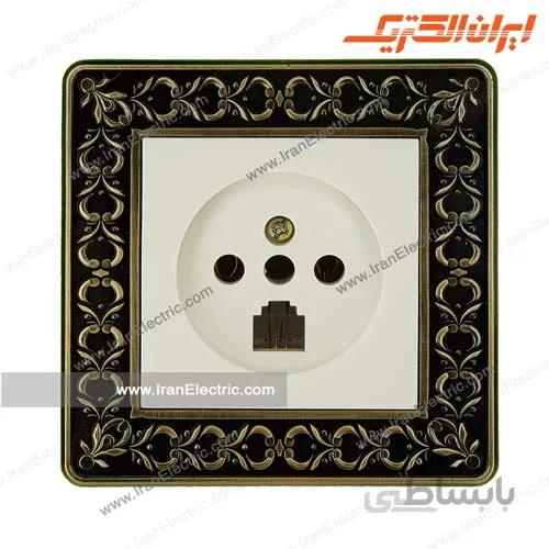 پریز تلفن دوکاره پارما کرم