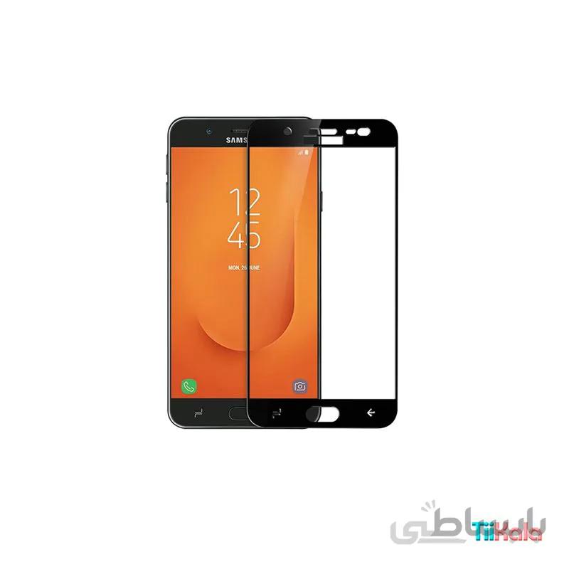 محافظ فول تمام صفحه شیشه ای مدل 9D مناسب برای موبایل سامسونگ J7 PRIME 2