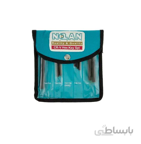 مجموعه 9 عددی آچار آلن ستاره ای نولان مدل CR-VH