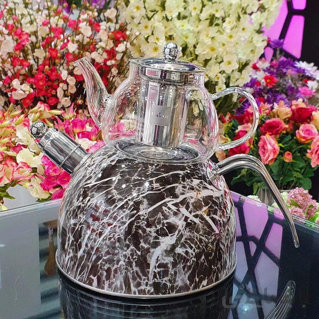 کتری و قوری سوتی رنگی