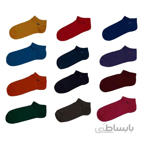 پک جوراب مچی مردانه و زنانه مداد رنگی 12 تایی PH503.3