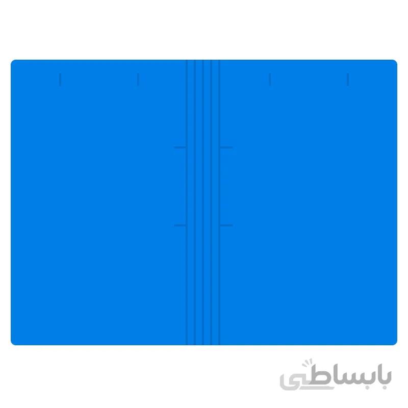پوشه مقوایی خط دار آبی 250 گرمی بسته 100 عددی