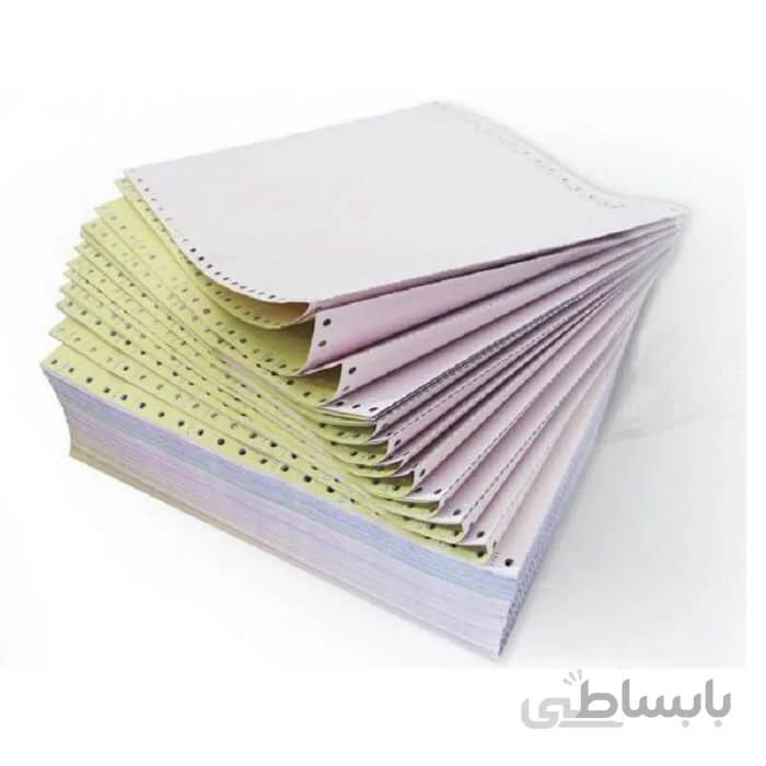 کاغذ پرینتر 132 ستونی چهار نسخه کاربن لس