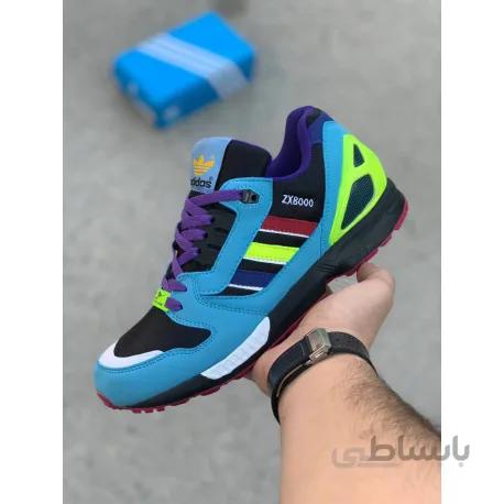 کتونی اصلی آدیداس زد ایکس 8 هزار آبی رنگ Adidas zx8000