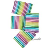 دستمال تنظیف یزدی سنتی باف یزد طرح رنگین کمان سایز 50*50 سانتیمتر