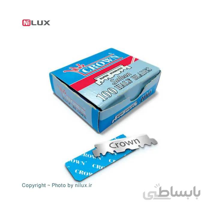 نیم تیغ اصلاح کرون بسته 100 عددی ا Crown Half Blades 100 Pcs