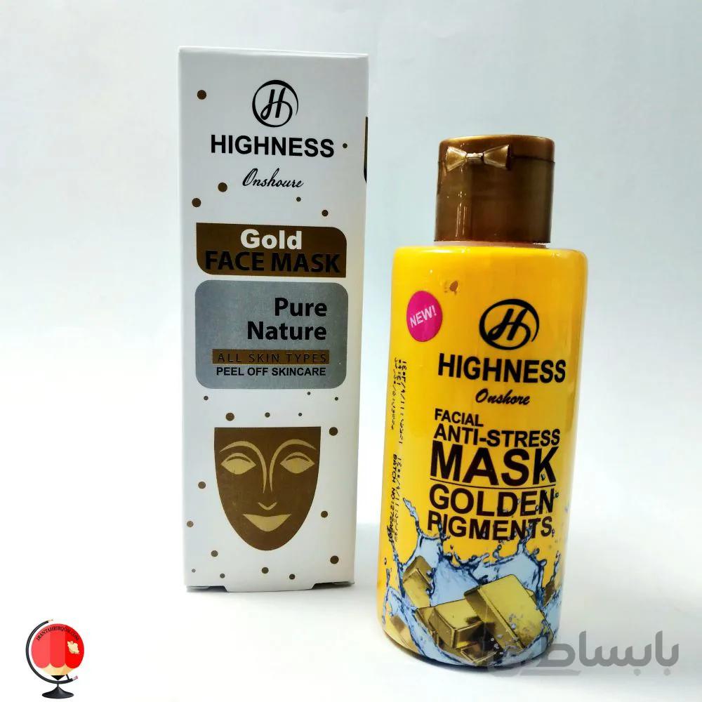 ماسک صورت انشور هاینس HIGHNESS مدل gold حجم 120 میلی لیتر