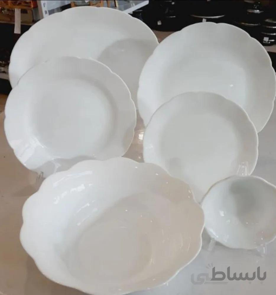سرویس آرکوپال 26 پارچه داماس گرد ساده