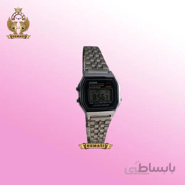 ساعت زنانه کاسیو نوستالژی CASIO A159WA-1 نقره ای