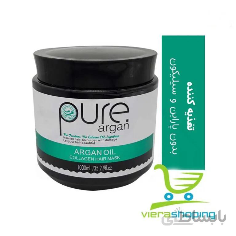 ماسک مو pure کلاژن و روغن آرگان حجم 500 میلیلیتر
