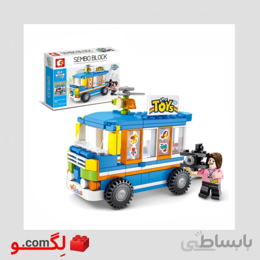 لگو گاری اسباب بازی فروشی برند sembo block آیتم ۶۰۱۱۰۱