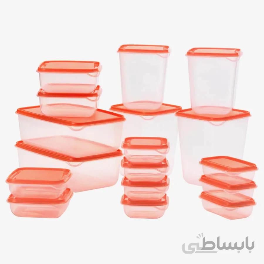 ست ظرف فریزری 17 عددی ایکیا IKEA-PRUTA