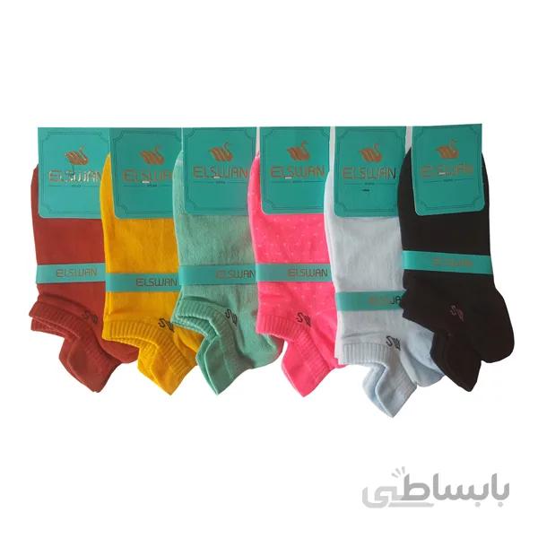 6 جفت جوراب مچی اسپرت ورزشی زنانه و مردانه ساده رنگی کد PH332