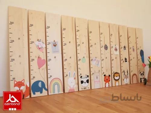 خط کش قدی کودک شماره 2 ا چوب درختان میوه یا جنگلی