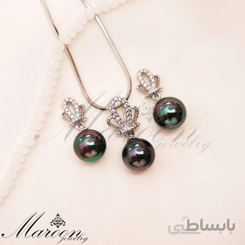 نیم ست مروارید سلنا مارون CS112