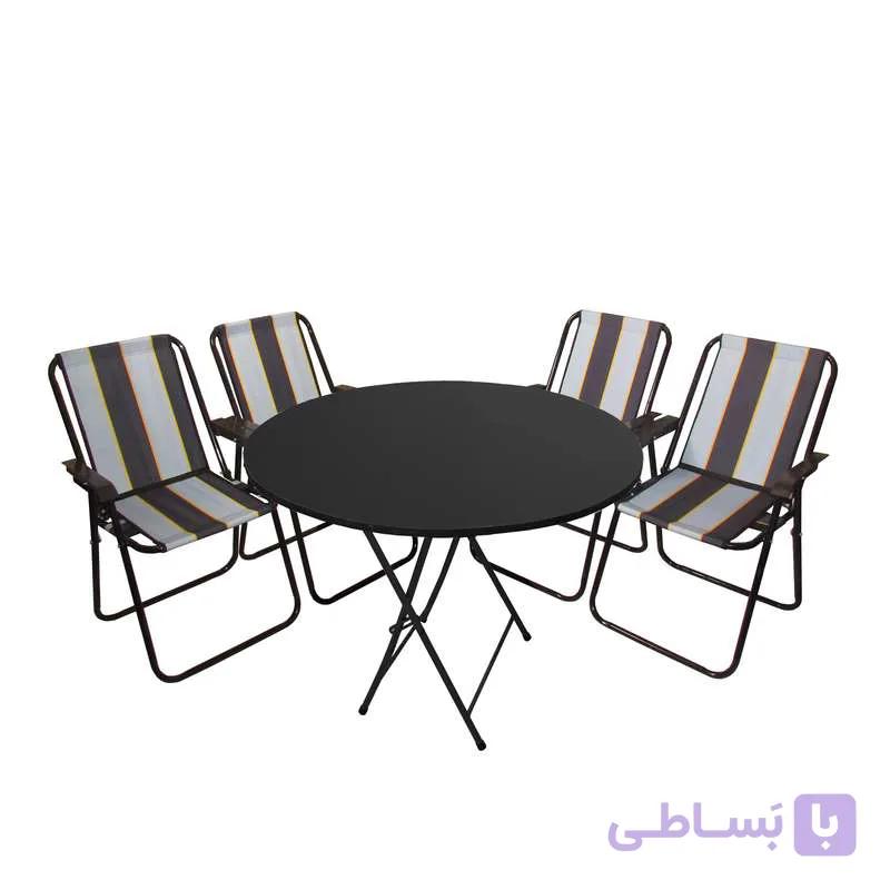 میز و صندلی تاشو سفری میزیمو مدل خاطره کد 4944 مجموعه 5 عددی — تصویر 1