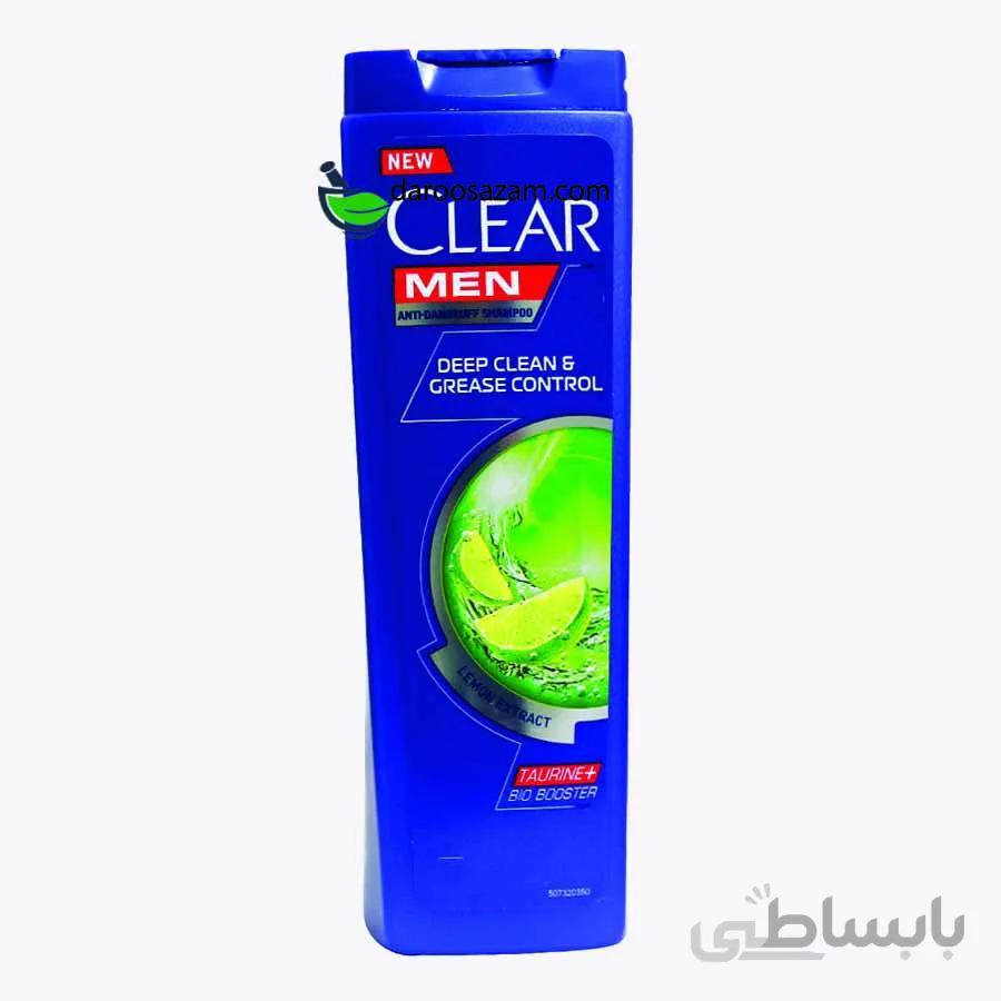 شامپو ضد شوره کلیر آقایان کنترل چربی و پاکسازی عمیق پوست سر CLEAR