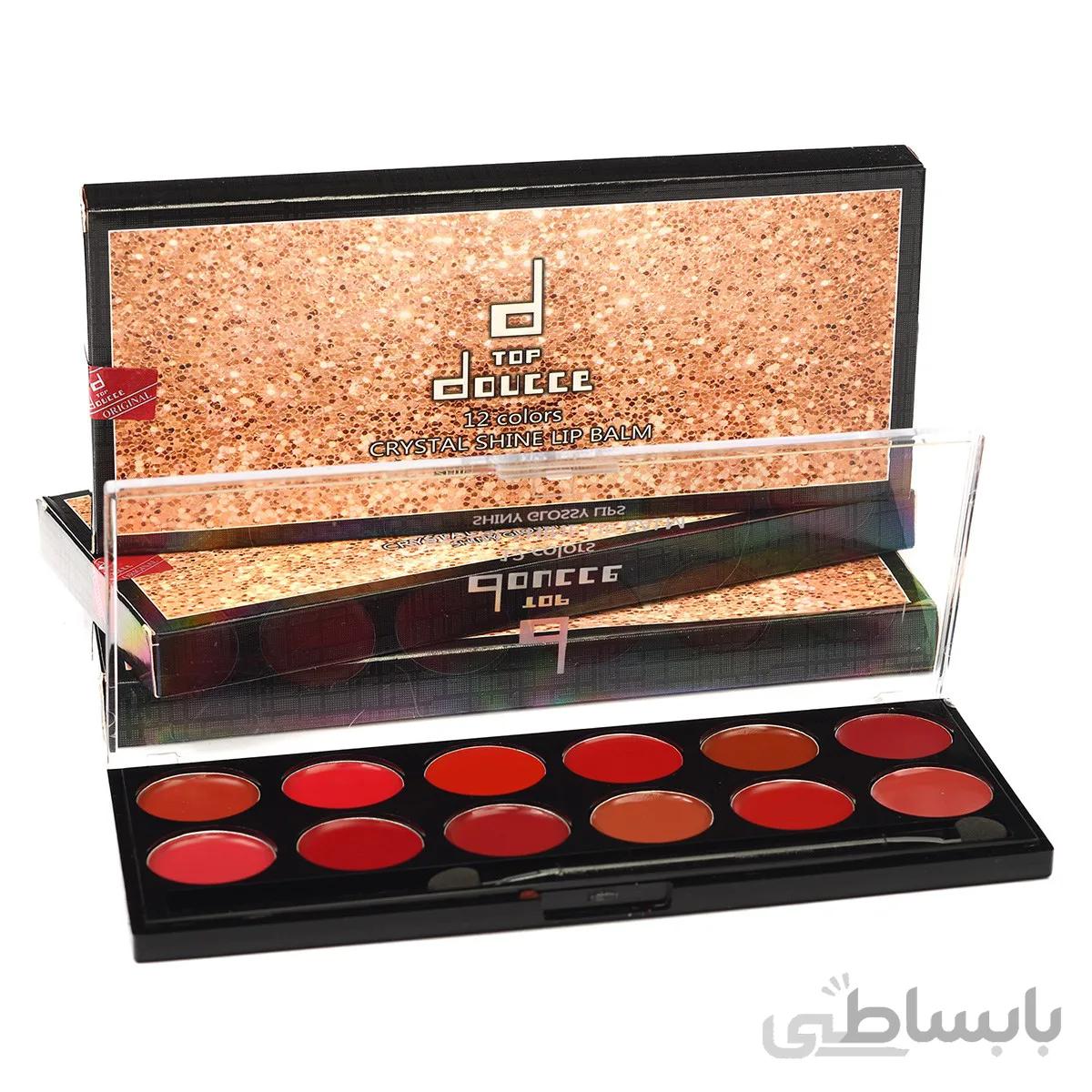 پالت رژ لب 12 تایی دوسه doucce