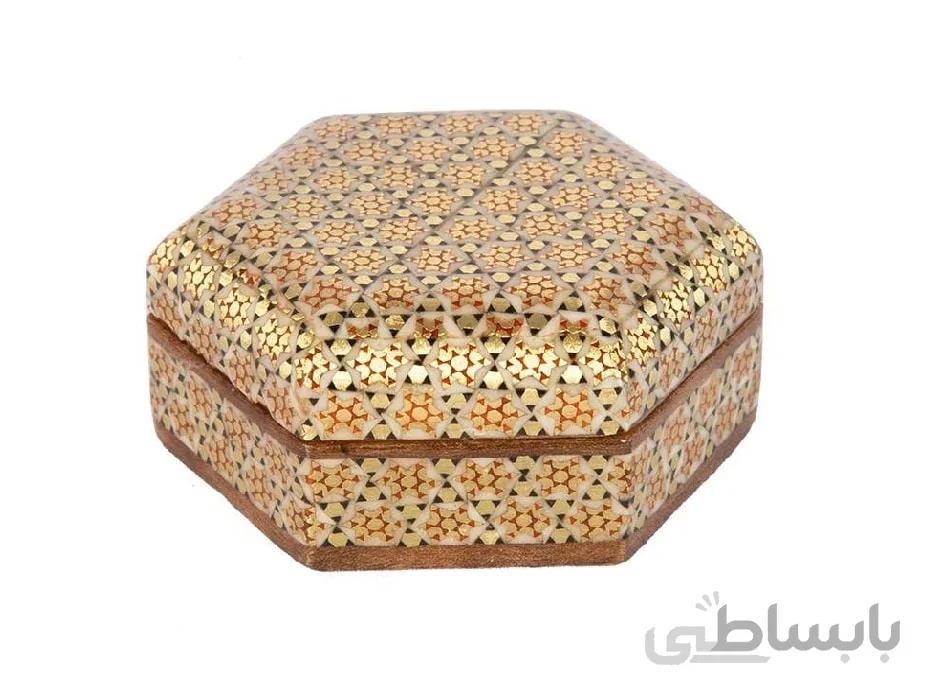 جعبه سکه خاتم کاری اعلا