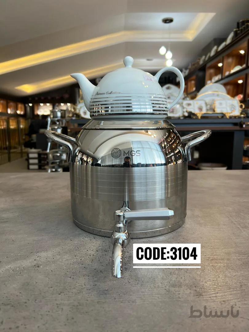کتری قوری روگازی 5لیتری تمام استیل کد 3104 MGS ام جی اس