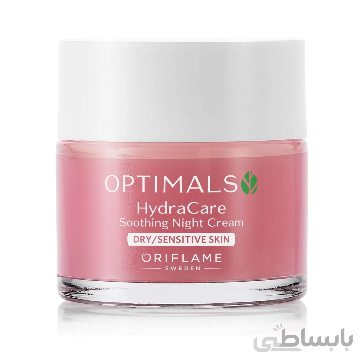 کرم شب اوریف لیم سری Optimals مدل Hydra Care حجم 50 میلی لیتر ا Oriflame Optimals Hydra Care Soothing Night Cream 50ml