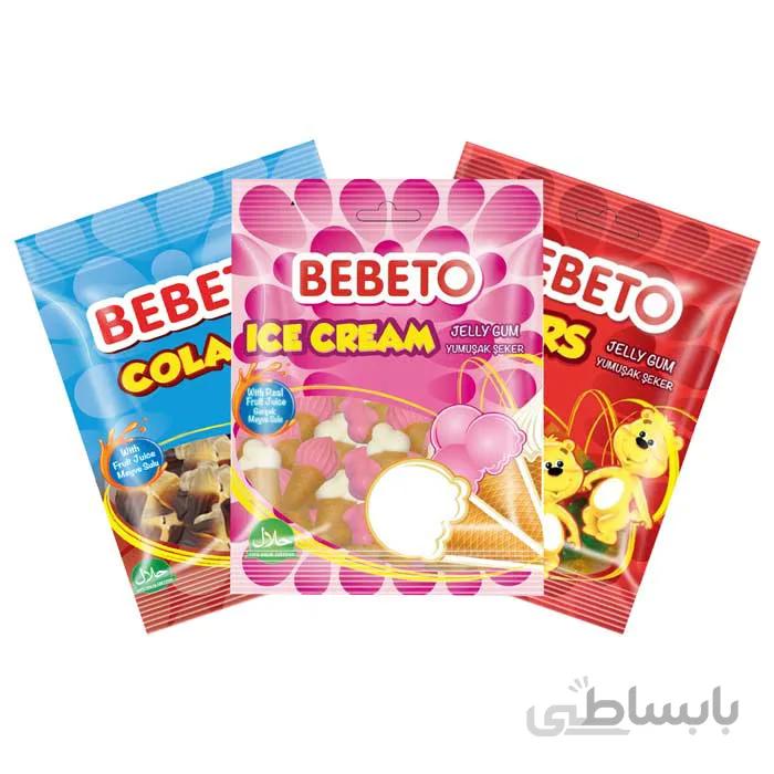 پاستیل ببتو Bebeto در طعم های مختلف مقدار 120 گرم