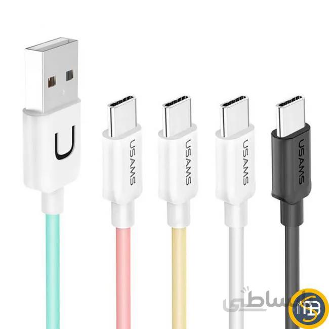 کابل شارژ ( تبدیل ) یو اس بی به Type-C یوسامز مدل US-SJ099 ا Usams US-SJ099 USB To Type-C Data Cable 1m